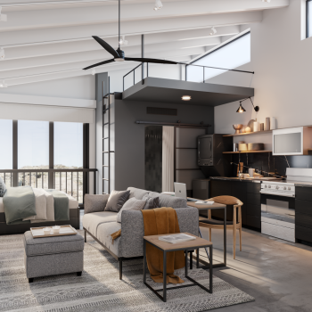 ArtLofts UpperLevel Studio Rendering for Illustration Only