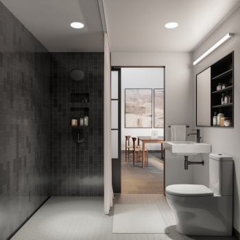 ArtLofts Studio Restroom Rendering for Illustration Only